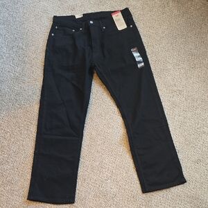 Levi's Men's Straight Black Jeans